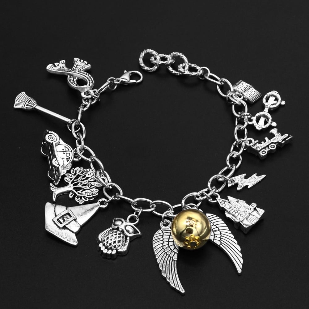 Harry potter Charm Bracelets Jewelry Stuff Friendship Bracelets Gifts for Women Teen Girls Adjustable